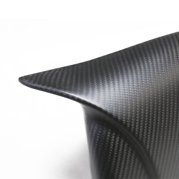 Matte Carbon Real Carbon Fiber Side Mirror Decorative Horn Cover For Model Y