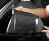 Matte Forging Pattern Real Carbon Fiber Side Mirror Decorative Cover For Model 3