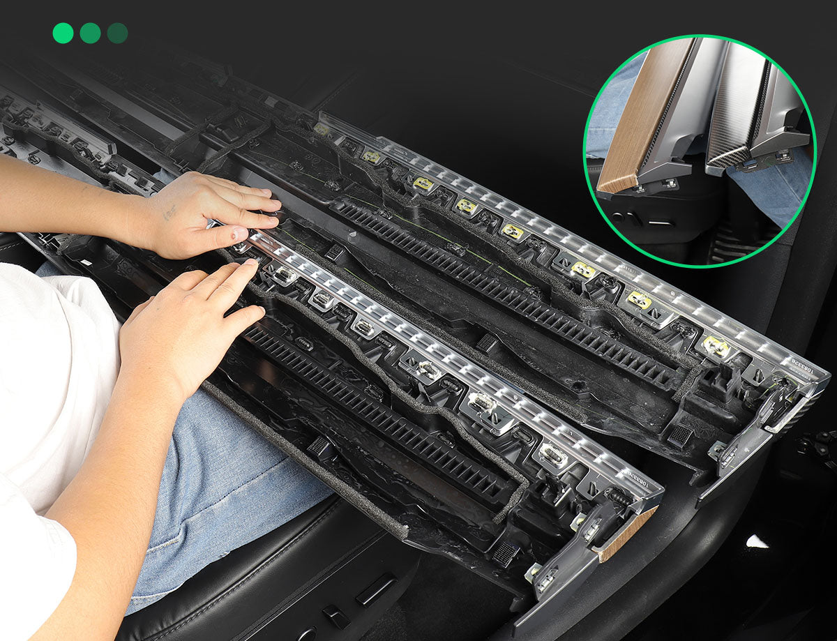 Matte Carbon Real Carbon Fiber Dashboard Decorative Replacament Panel Trim For Model 3 and Model Y
