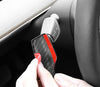 Bright Forging Pattern Real Carbon Fiber Turn Signal Lever Full Cover For Model 3 and Model Y