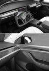 Bright Carbon Real Carbon Fiber Dashboard Decorative Replacament Panel Trim For Model 3 and Model Y