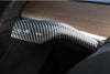 Matte Carbon Fiber Pattern ABS Turn Signal Lever Cover For Model 3 and Model Y