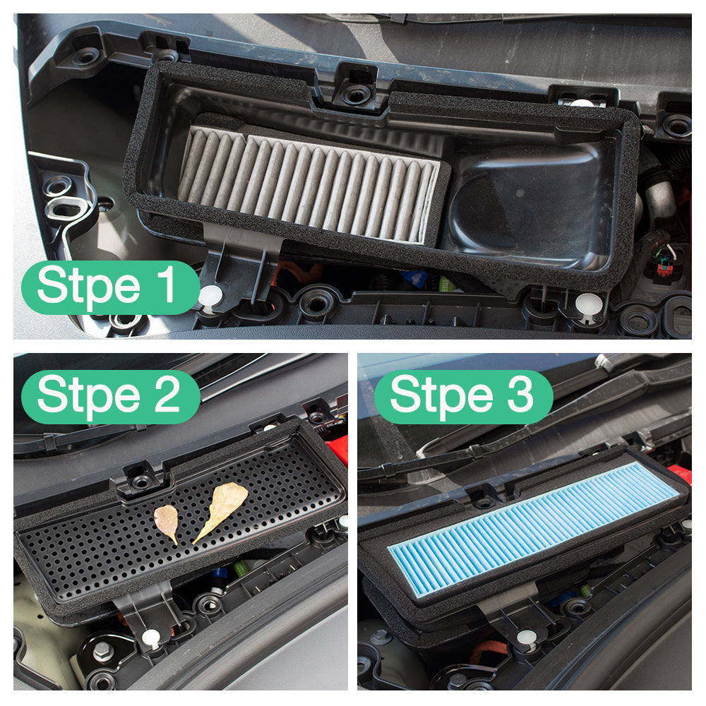 Car Air Flow Vent With Built-in Filter for Model 3 2021-2024