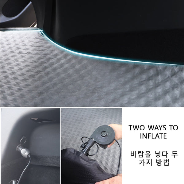 Black Portable Inflatable Air Mattress For Model Y